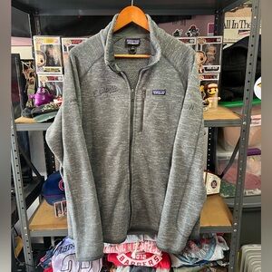 Patagonia Better Sweater Full Zip Jacket Men XL Gray Fleece Embroidered
